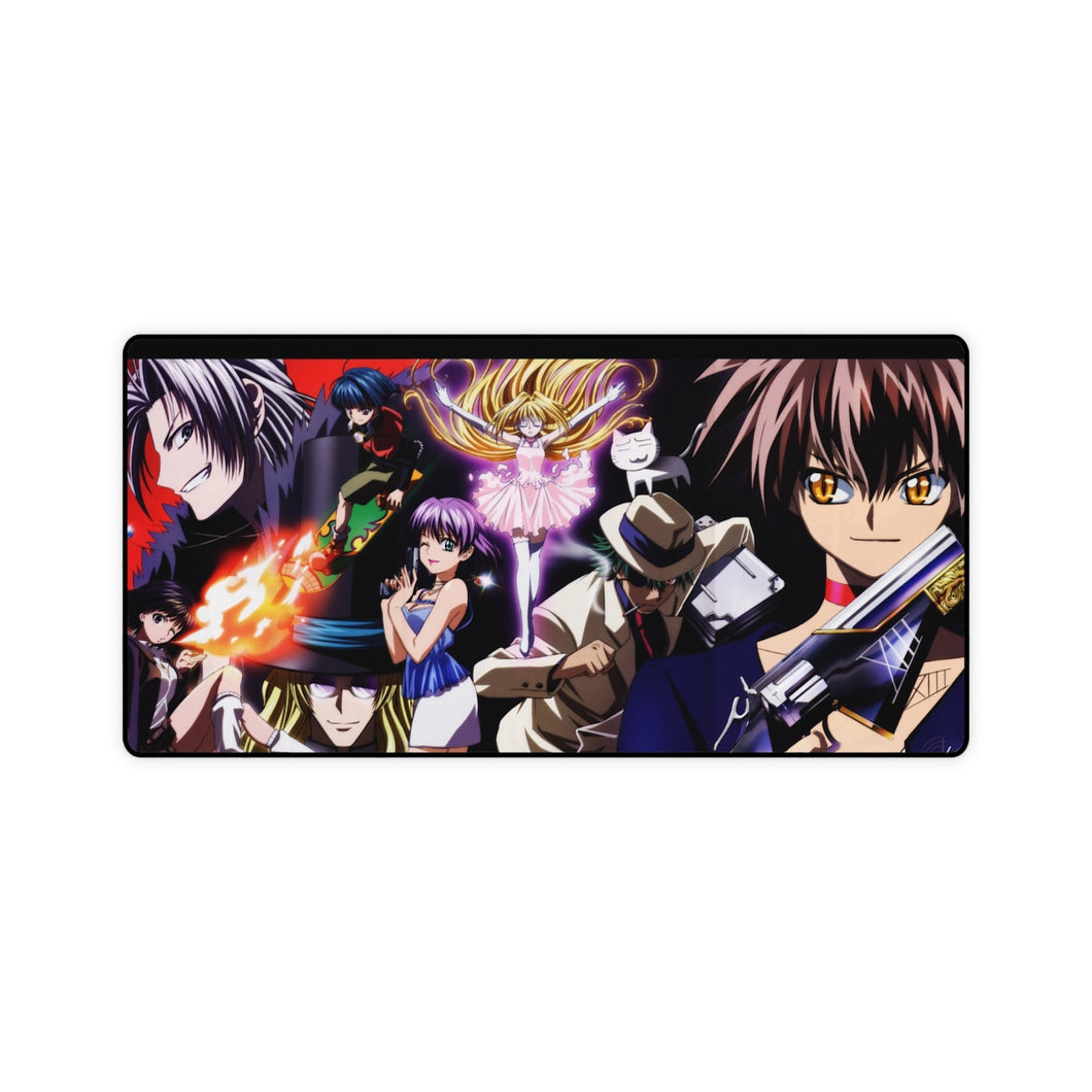 Anime Black Cat Mouse Pad (Desk Mat)