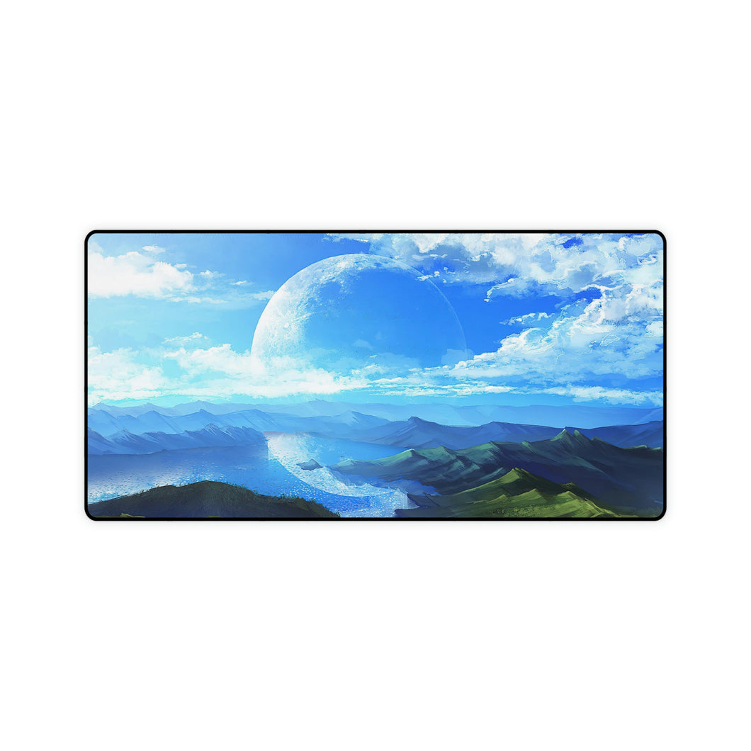 #8.2907, Anime, Sky, Moon, Cloudsscenery, Landscape, , Mouse Pad (Desk Mat)