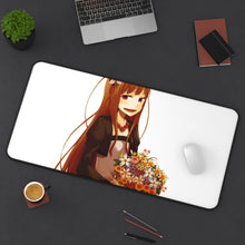 Load image into Gallery viewer, Spice And Wolf Mouse Pad (Desk Mat) On Desk

