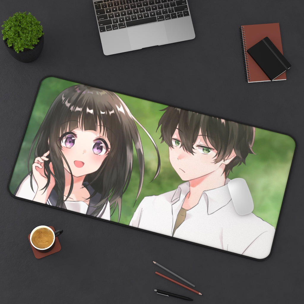 Hyouka Eru Chitanda Mouse Pad (Desk Mat) On Desk