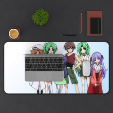 Load image into Gallery viewer, When They Cry Furude Rika, Sonozaki Shion, Sonozaki Mion Mouse Pad (Desk Mat) With Laptop
