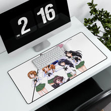 Load image into Gallery viewer, Girls und Panzer Mouse Pad (Desk Mat) With Laptop
