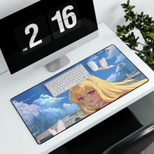 Load image into Gallery viewer, Anime Gabriel DropOut Mouse Pad (Desk Mat) With Laptop

