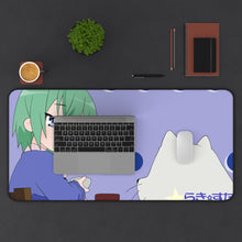 Load image into Gallery viewer, Lucky Star Minami Iwasaki Mouse Pad (Desk Mat) With Laptop
