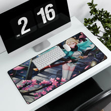 Load image into Gallery viewer, Fate/Grand Order Sakura Saber Mouse Pad (Desk Mat) With Laptop
