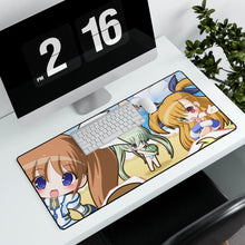 Load image into Gallery viewer, Magical Girl Lyrical Nanoha Mouse Pad (Desk Mat) With Laptop
