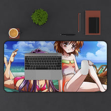 Load image into Gallery viewer, Clannad Nagisa Furukawa, Kyou Fujibayashi Mouse Pad (Desk Mat) With Laptop
