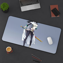 Load image into Gallery viewer, Shizue Izawa Mouse Pad (Desk Mat) On Desk

