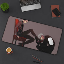 Load image into Gallery viewer, Yuri!!! On Ice Victor Nikiforov, Yuuri Katsuki Mouse Pad (Desk Mat) On Desk
