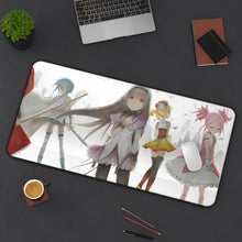 Load image into Gallery viewer, Puella Magi Madoka Magica Homura Akemi, Madoka Kaname, Sayaka Miki, Mami Tomoe Mouse Pad (Desk Mat) On Desk
