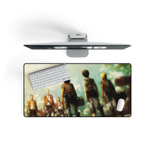Load image into Gallery viewer, Eren Jaeger, Mikasa Ackerman, Armin Arlert and Dot Pixis Mouse Pad (Desk Mat)
