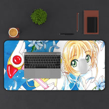 Load image into Gallery viewer, Cardcaptor Sakura Sakura Kinomoto, Keroberos Mouse Pad (Desk Mat) With Laptop
