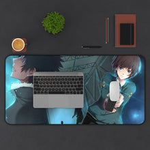 Load image into Gallery viewer, Shinya Kogami And Akane Tsunemori Together Mouse Pad (Desk Mat) With Laptop
