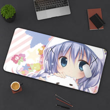 Load image into Gallery viewer, Is The Order A Rabbit? Mouse Pad (Desk Mat) On Desk
