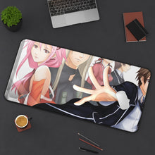 Load image into Gallery viewer, Guilty Crown Inori Yuzuriha, Gai Tsutsugami, Hare Menjou Mouse Pad (Desk Mat) On Desk
