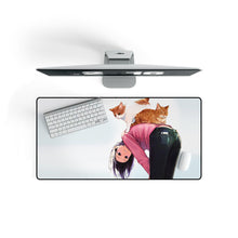 Load image into Gallery viewer, Anime Girl Mouse Pad (Desk Mat) On Desk
