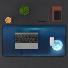 Load image into Gallery viewer, Standing underwater next to the moon Mouse Pad (Desk Mat) With Laptop
