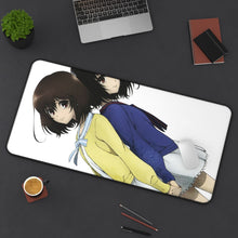 Load image into Gallery viewer, Mei Misaki and her twin sister official art Mouse Pad (Desk Mat) On Desk
