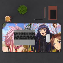Load image into Gallery viewer, Guilty Crown Inori Yuzuriha, Ayase Shinomiya, Tsugumi Mouse Pad (Desk Mat) With Laptop
