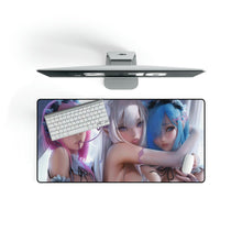 Load image into Gallery viewer, Re:Zero, Anime, Girls, Ram, Emilia, Rem, Mouse Pad (Desk Mat)
