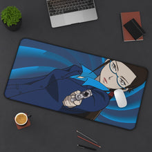 Load image into Gallery viewer, Darker Than Black Misaki Kirihara Mouse Pad (Desk Mat) On Desk
