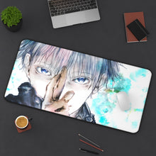 Load image into Gallery viewer, Satoru Gojo Mouse Pad (Desk Mat) On Desk
