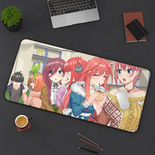 Load image into Gallery viewer, The Quintessential Quintuplets Mouse Pad (Desk Mat) On Desk
