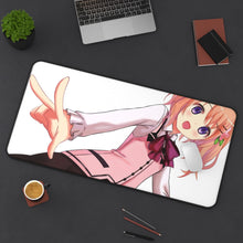 Load image into Gallery viewer, Is The Order A Rabbit? Mouse Pad (Desk Mat) On Desk
