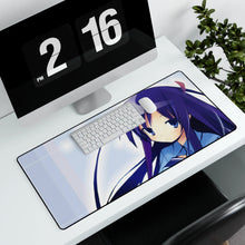 Load image into Gallery viewer, Hanbun no Tsuki ga Noboru Sora Mouse Pad (Desk Mat) With Laptop

