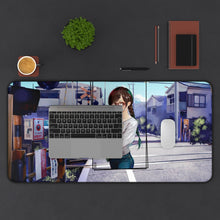 Load image into Gallery viewer, Chizuru Ichinose (Kanojo Okarishimasu) Mouse Pad (Desk Mat) With Laptop
