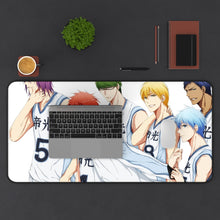 Load image into Gallery viewer, Kuroko&#39;s Basketball Tetsuya Kuroko, Daiki Aomine, Atsushi Murasakibara Mouse Pad (Desk Mat) With Laptop
