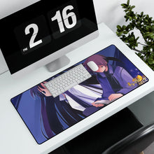 Load image into Gallery viewer, Hanbun no Tsuki ga Noboru Sora Mouse Pad (Desk Mat) With Laptop
