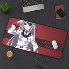 Load image into Gallery viewer, Infinite Stratos Laura Bodewig Mouse Pad (Desk Mat) On Desk
