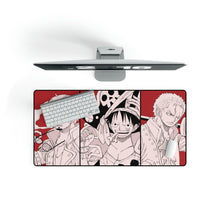 Load image into Gallery viewer, One Piece Red Luffy Zoro Sanji Mouse Pad (Desk Mat)
