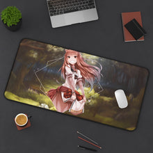 Load image into Gallery viewer, Spice and Wolf Holo Mouse Pad (Desk Mat) On Desk

