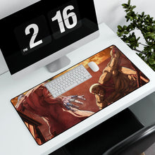 Load image into Gallery viewer, Eren fights the Armored Titan on Shiganshina Mouse Pad (Desk Mat)
