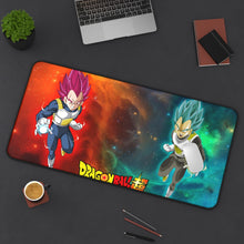Load image into Gallery viewer, Vegeta SSJ God and Vegeta SSJ God SSJ Mouse Pad (Desk Mat) On Desk
