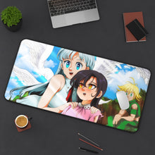 Load image into Gallery viewer, Elizabeth and Merlin Mouse Pad (Desk Mat) On Desk
