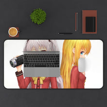 Load image into Gallery viewer, Charlotte Nao Tomori, Yusa Kurobane Mouse Pad (Desk Mat) With Laptop
