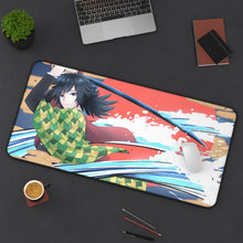 Load image into Gallery viewer, Giyuu Tomioka Mouse Pad (Desk Mat) On Desk
