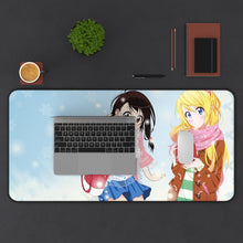 Load image into Gallery viewer, Nisekoi Chitoge Kirisaki, Kosaki Onodera Mouse Pad (Desk Mat) With Laptop

