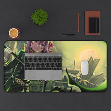 Load image into Gallery viewer, Shinoa Green Moon Mouse Pad (Desk Mat) With Laptop
