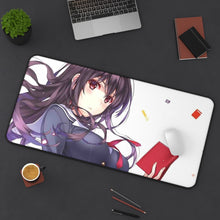 Load image into Gallery viewer, Saekano: How To Raise A Boring Girlfriend Mouse Pad (Desk Mat) On Desk
