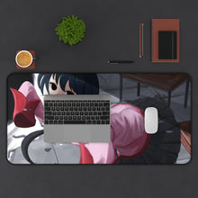 Load image into Gallery viewer, Monogatari (Series) Mouse Pad (Desk Mat) With Laptop
