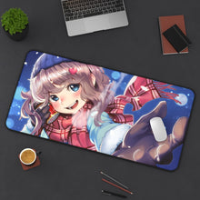 Load image into Gallery viewer, Come making a snowball fight! Mouse Pad (Desk Mat) On Desk
