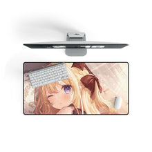 Load image into Gallery viewer, Anime Girl Mouse Pad (Desk Mat) On Desk
