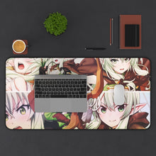 Load image into Gallery viewer, Goblin Slayer Goblin Slayer, High Elf Archer Mouse Pad (Desk Mat) With Laptop

