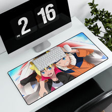 Load image into Gallery viewer, Naruto and Boruto Mouse Pad (Desk Mat) With Laptop

