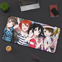 Load image into Gallery viewer, Love Live! Maki Nishikino, Kotori Minami, Umi Sonoda, Honoka Kousaka, Rin Hoshizora Mouse Pad (Desk Mat) On Desk
