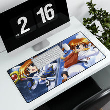 Load image into Gallery viewer, Magical Girl Lyrical Nanoha Mouse Pad (Desk Mat) With Laptop
